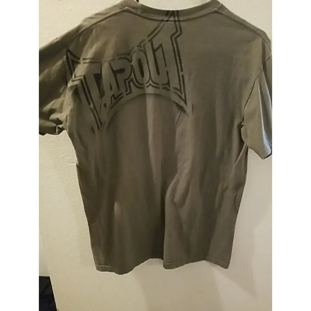 Tapout Fight Co Army Olive‎ Green T-Shirt Mens Medium Eagle Fight UFC Octagon